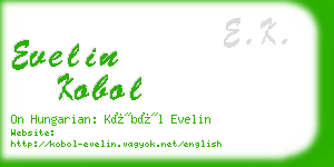 evelin kobol business card